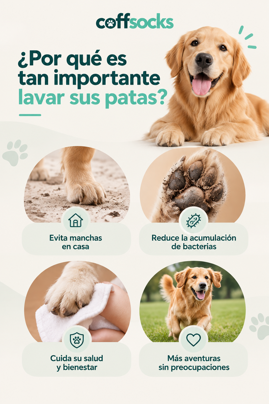 Lavapatas Eléctrico para Perros | CoffSocks